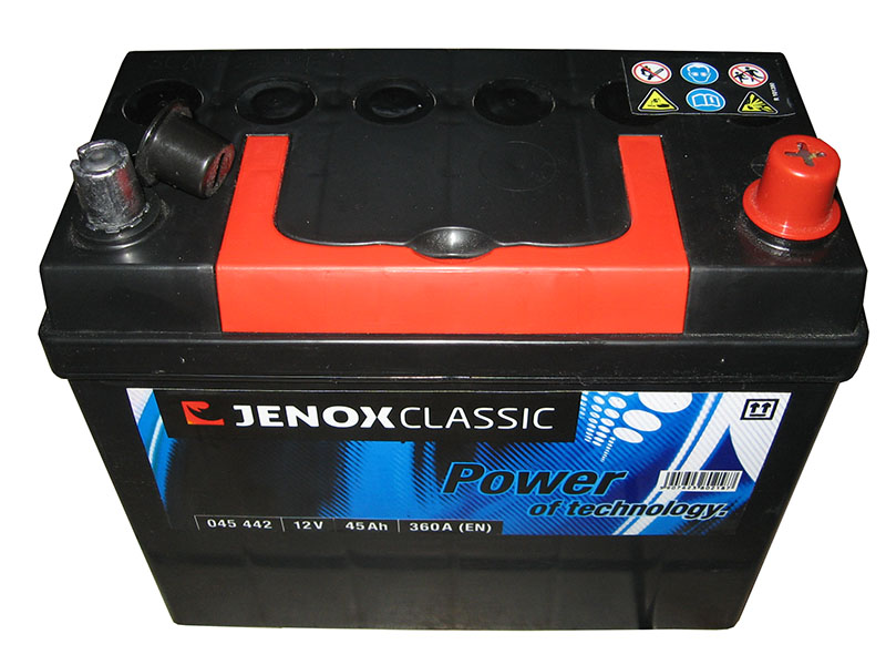 Akumulator JENOX 12V 45Ah 360A P+ HONDA wąski S kl