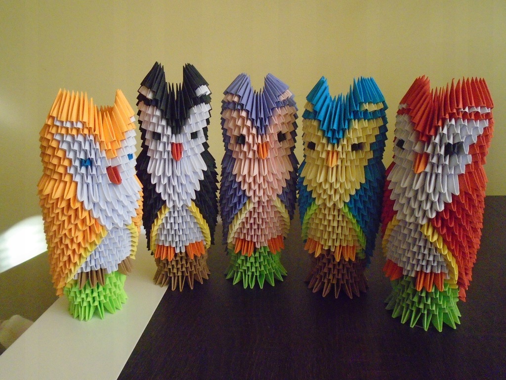 Origami modułowe - SOWA