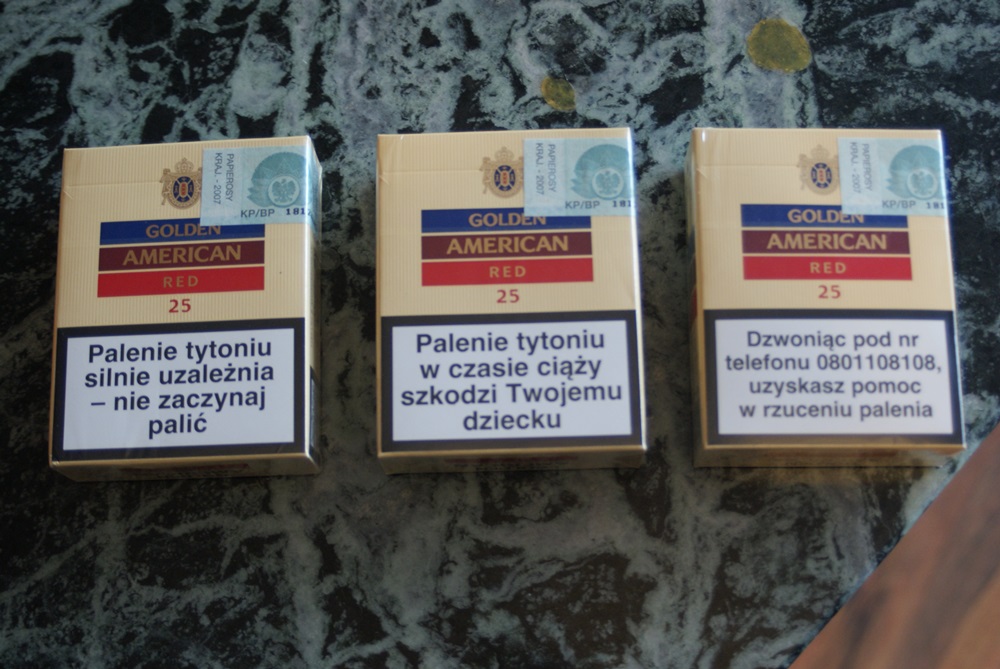 FABRYCZNIE ZAPAKOWANE PAPIEROSY GOLDEN AMERICAN