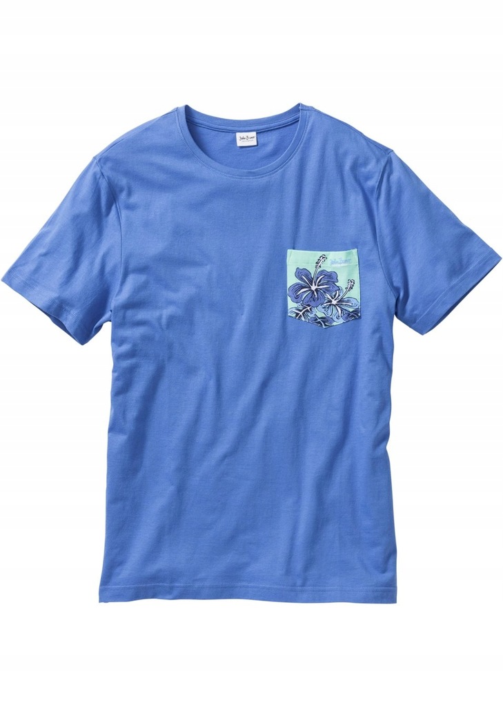 Koszulka t-shirt z kieszonką niebieska PP350