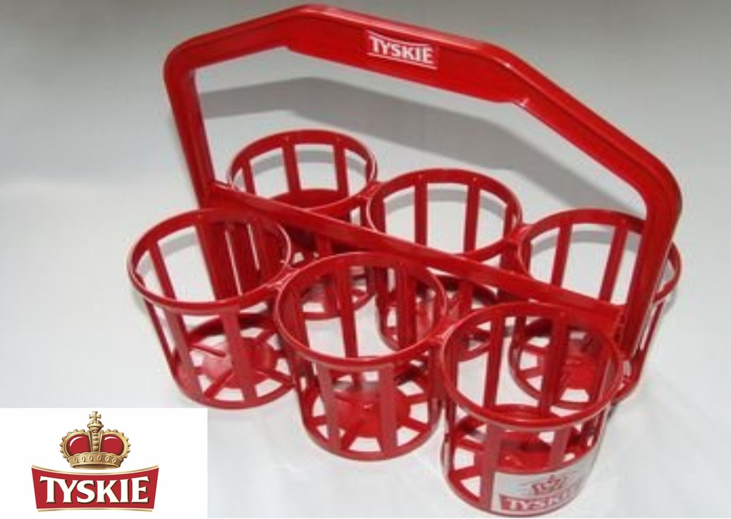 Koszyczek na piwo koszyk Tyskie nowy + GRATIS