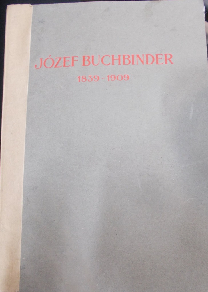 Józef Buchbinder 1839-19091910r.