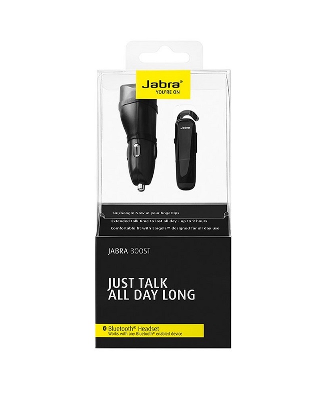 Słuchawka Bluetooth Jabra Boost + ładowarka 12V