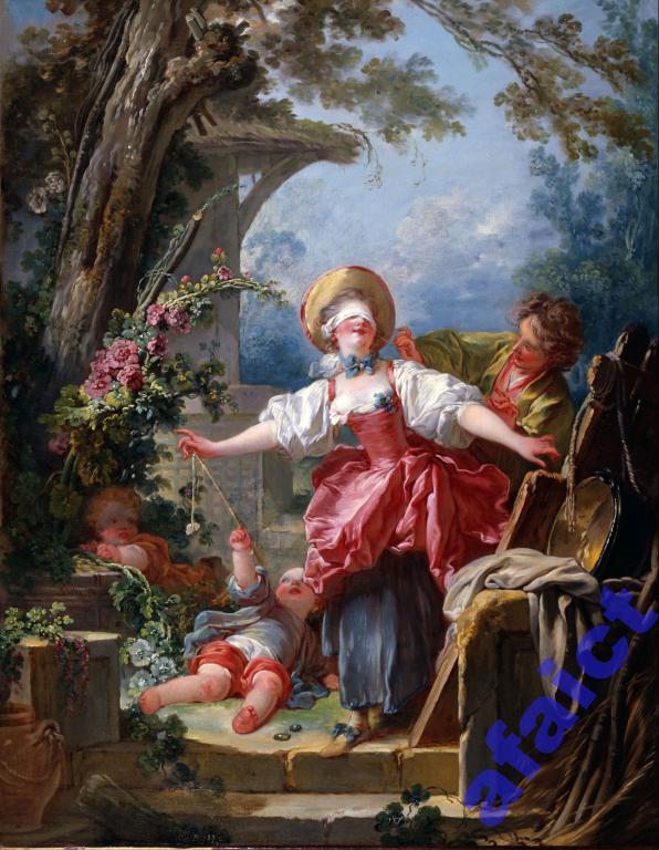 100x80 cm  Jean Fragonard Ciuciubabka obraz