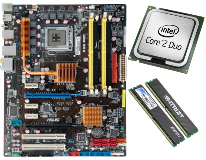 Intel Core 2 Duo E8400 + Asus P5Q Pro + 4GB DDR2