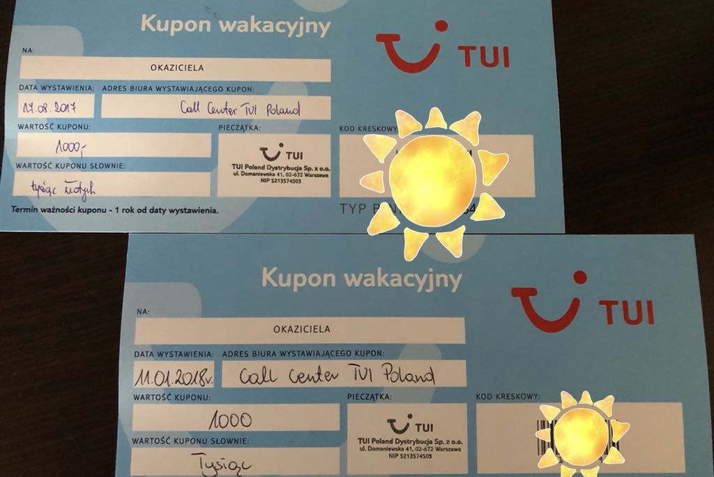 Voucher TUI wakacje 2.000 zł 7434049332 oficjalne archiwum Allegro