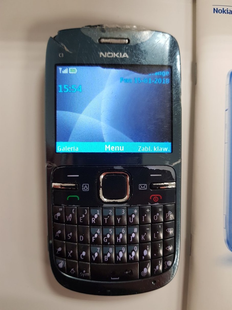 Nokia c3-00 - sprawna Orange. Zniszczona obudowa