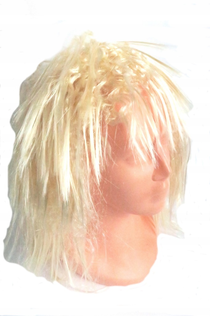 peruka blond muzyka ROD STEWART lokowana prosta 10