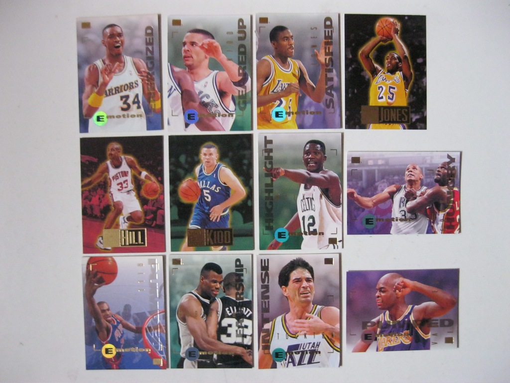 KARTY NBA - SKY BOX EMOTION-1994/95-12 szt.-USA !!