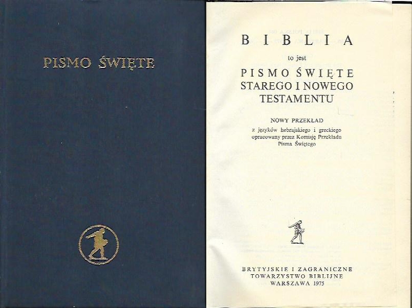 PISMO ŚWIĘTE / Biblia Warszawska / Polska / 1975