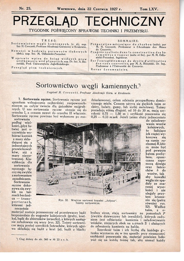 1927 25 Górnictwo Sosnowiec Kolej Parowóz