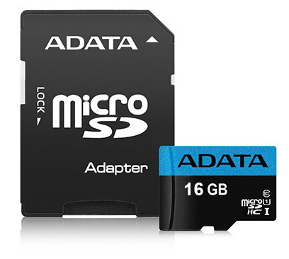KARTA ADATA MicroSD SDHC UHS-I C10  16GB + ADAPTER
