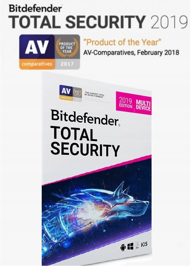 Bitdefender Total Security 2019 180 DNI 5 Urządzeń