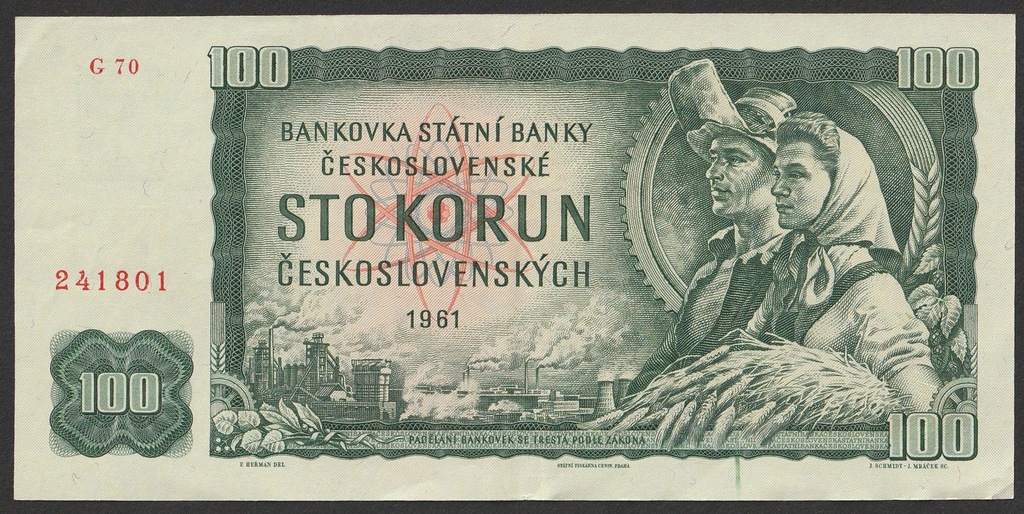 Czechosłowacja 100 koron 1961 r.