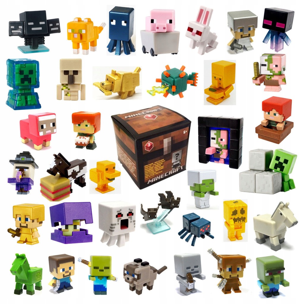 MINECRAFT Mini FIGURKA Kolekcjonerska MATTEL DWV92 - 7634370149 ...