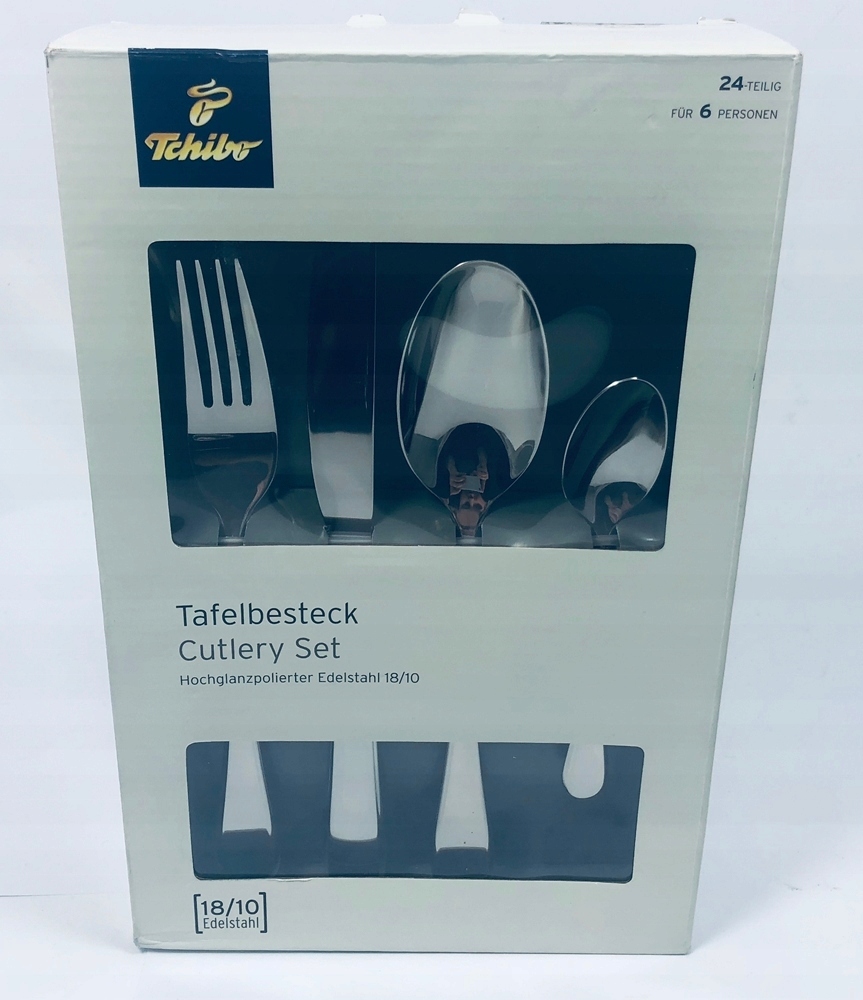 TCHIBO 333186 SZTUĆCE STOŁOWE 24 ELEMENTY