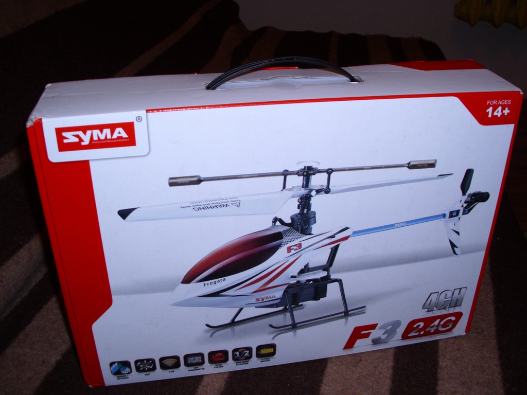 @@@ SYMA F3 KOMPLETNY ZESTAW HELIKOPTER RC @@@