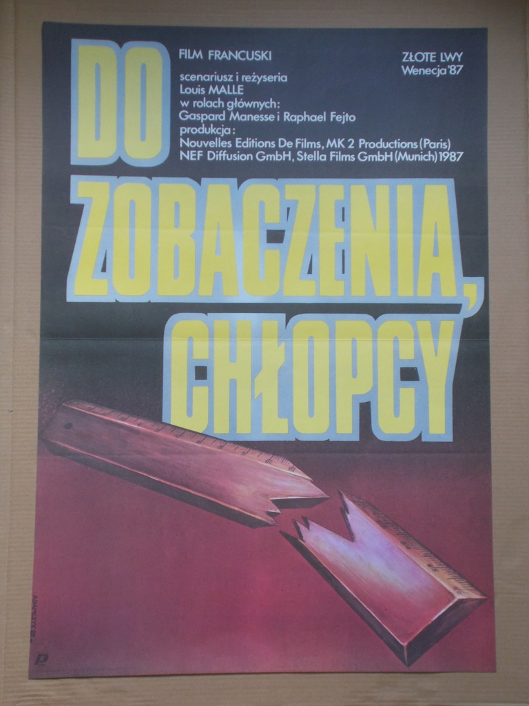 Plakat filmowy Do zobaczenia chłopcy Adamczyk