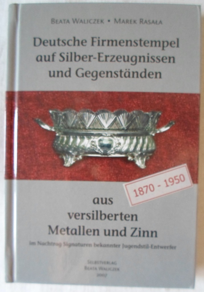 Waliczek Rasała Znaki,punce,sygnatury srebro,plate