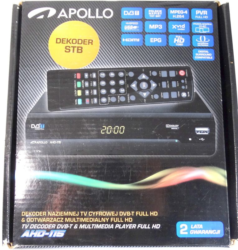 DEKODER DVBT APOLLO AHD-115