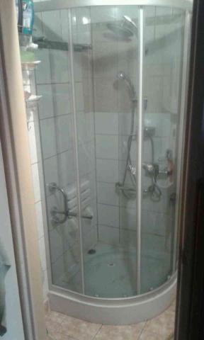Kabina prysznicowa 80X80 + brodzik z syfonem,ciemn