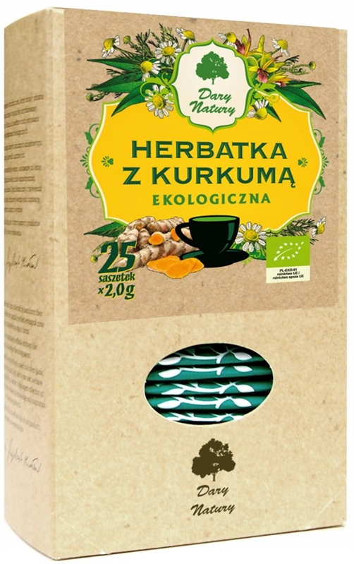 Herbatka z Kurkumą - Dary Natury (25x2g) EKO