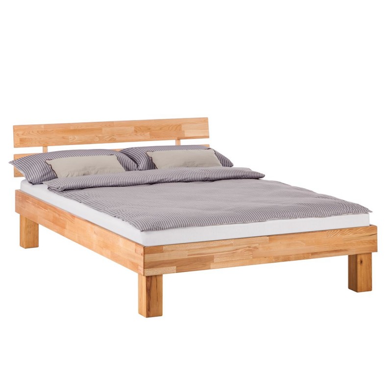Polimebel Outlet Masywne Łóżko 140x200 Buk