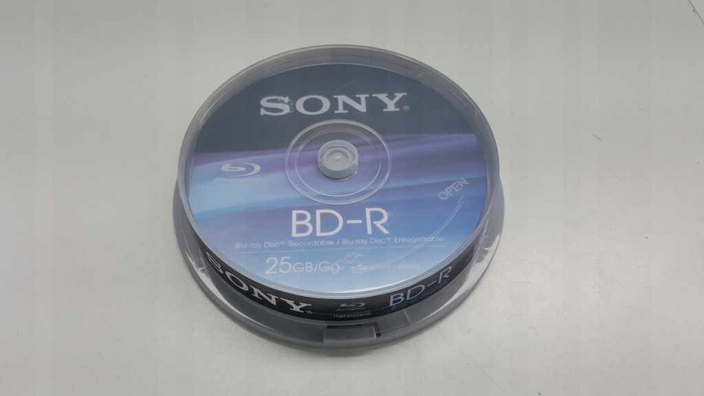 W Technologii Blu Ray Nośnik Jednokrotnego Zapisu Oznaczany Jest C329 Sony BD-R 25 GB PŁYTY BLU-RAY 10 SZTUK - 7523756789 - oficjalne
