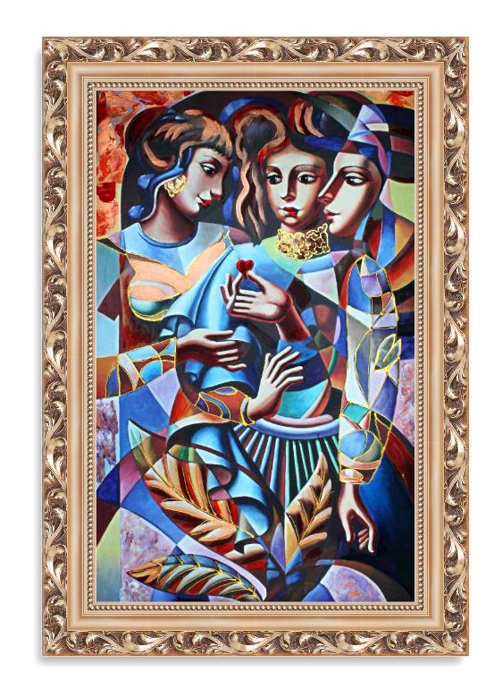 Henryk Borowski obraz olejny 80 x 50