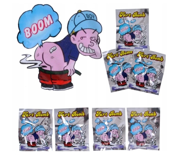 ŚMIERDZĄCA BOMBA FART BOMB ŚMIESZNY GADŻET 10 SZT