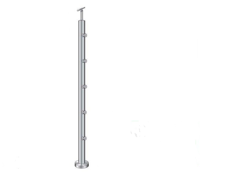 Słupek balustrady stal nierdzewna D42,4/Ø12 x 5szt