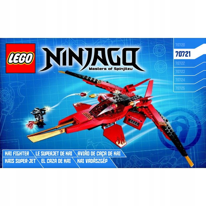 70721 LEGO NINJAGO KAI FIGHTER INSTRUKCJA