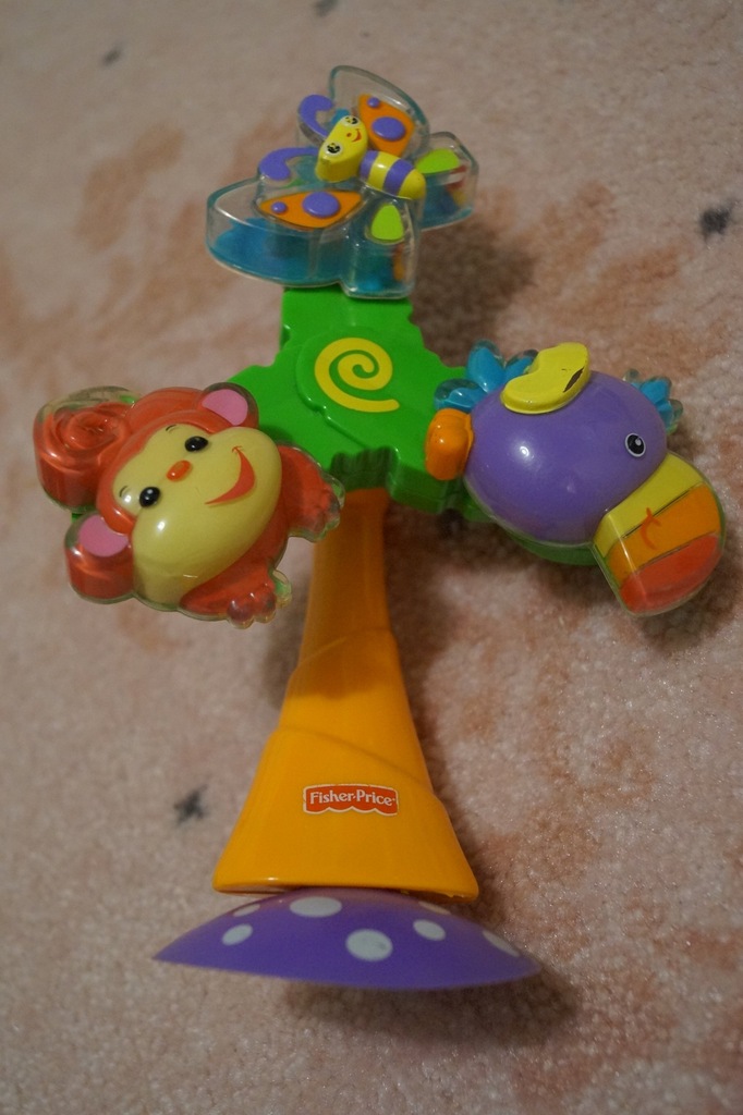 Przyssawka wiatraczek Fisher Price +gr. kierownica