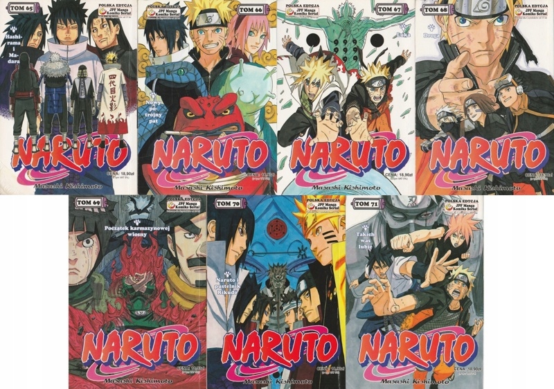 Naruto Tom 65-71 Masashi Kishimoto