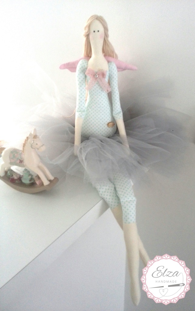 tilda anioł baletnica szmaciana lalka handmade