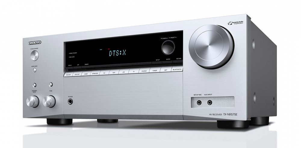 Onkyo TX-NR575 srebrny możliwość odsłuchu od ręki