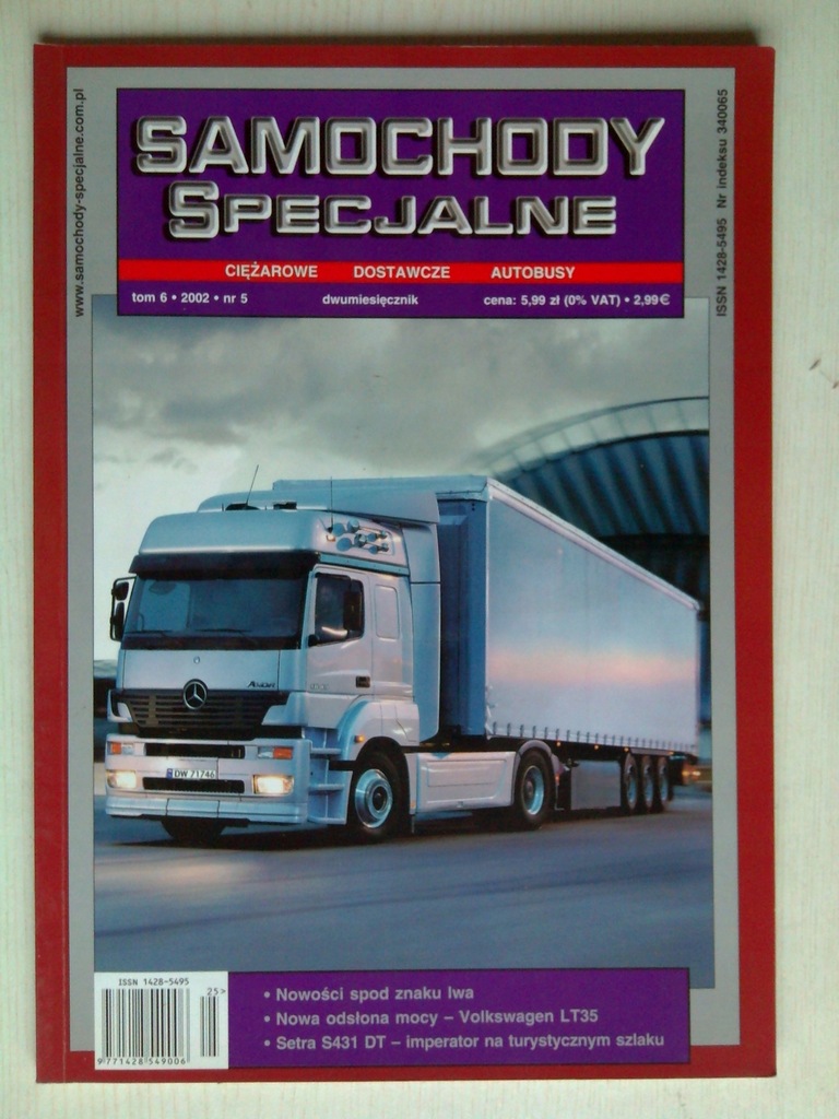 SAMOCHODY SPECJALNE 5/02 PROTOTYP JELCZ POŻARNICZE