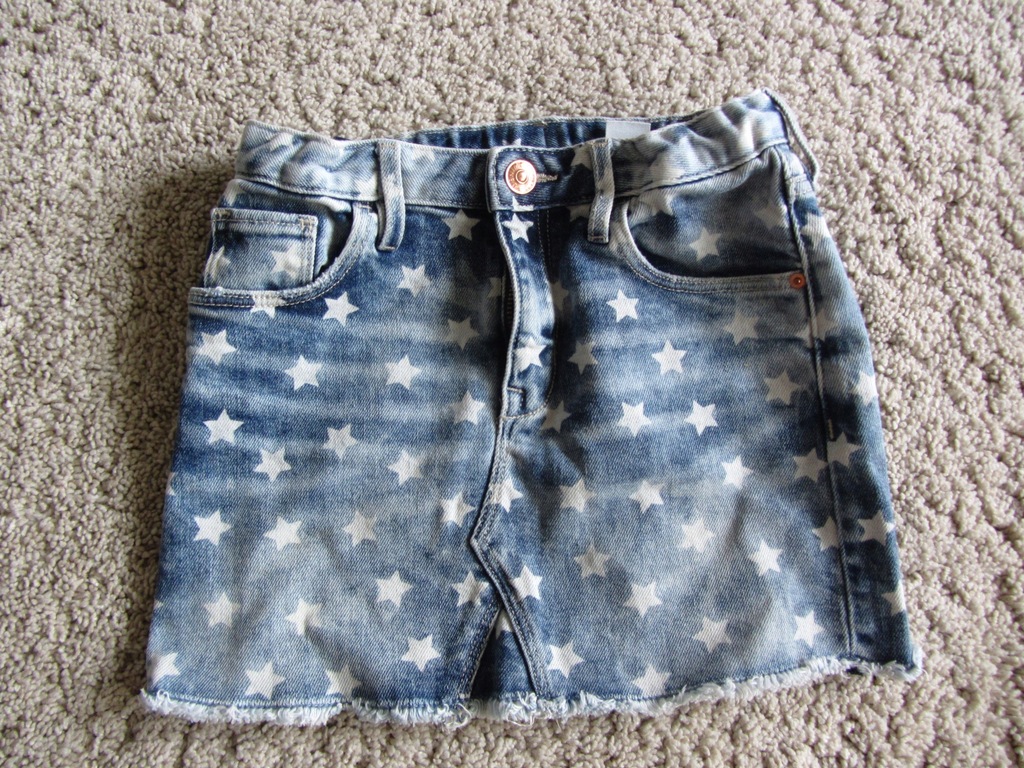 Spódniczka H&M, jeans, gwiazdki, 5-6 lat,