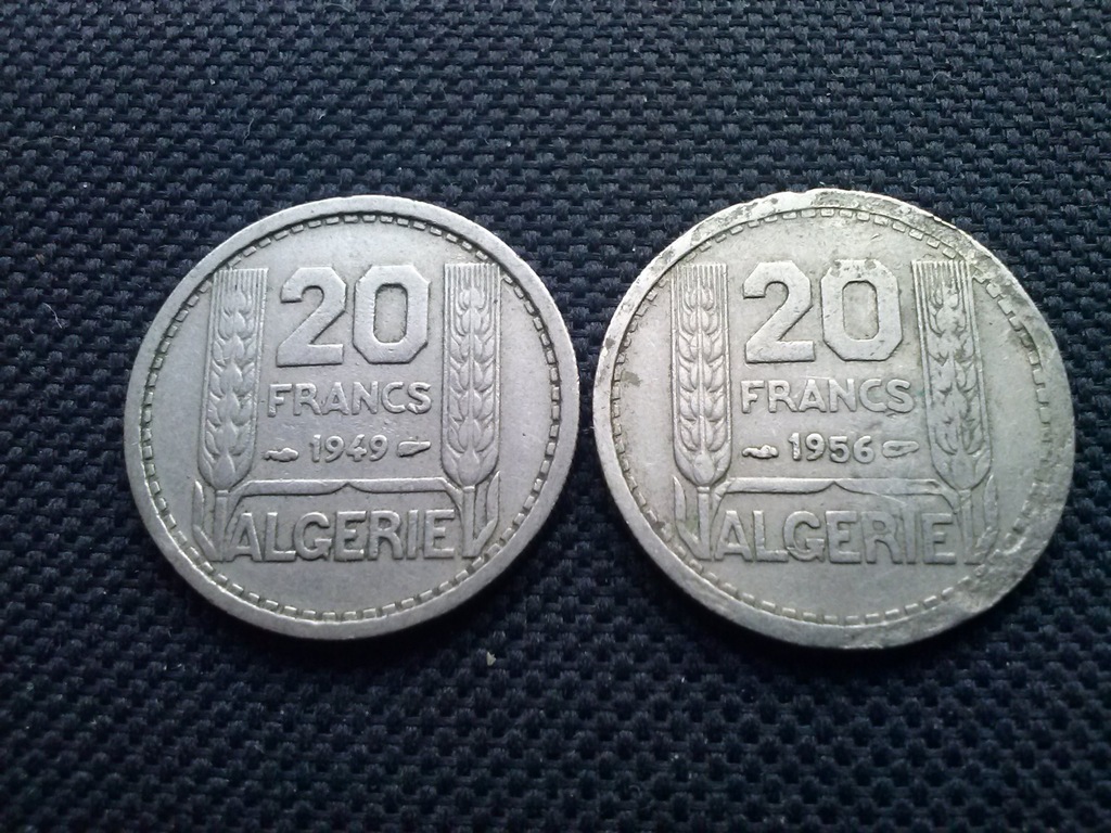 20 Franków francuska Algieria 1949 i 1956 r.