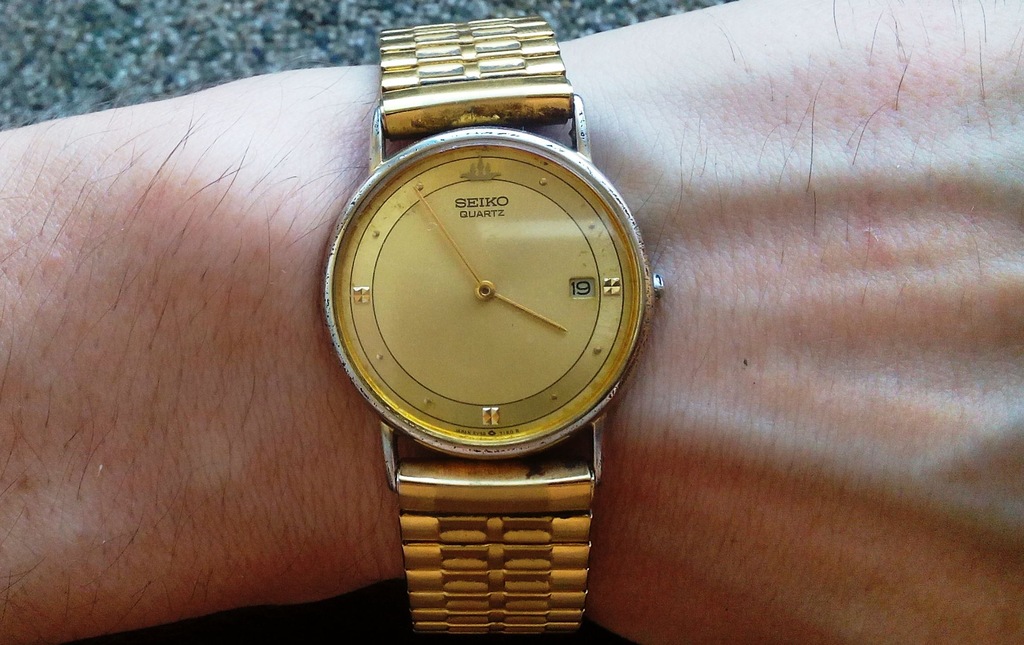 Piękny, japoński zegarek Seiko 5Y39-7010 RO - 7412586377 - oficjalne  archiwum Allegro