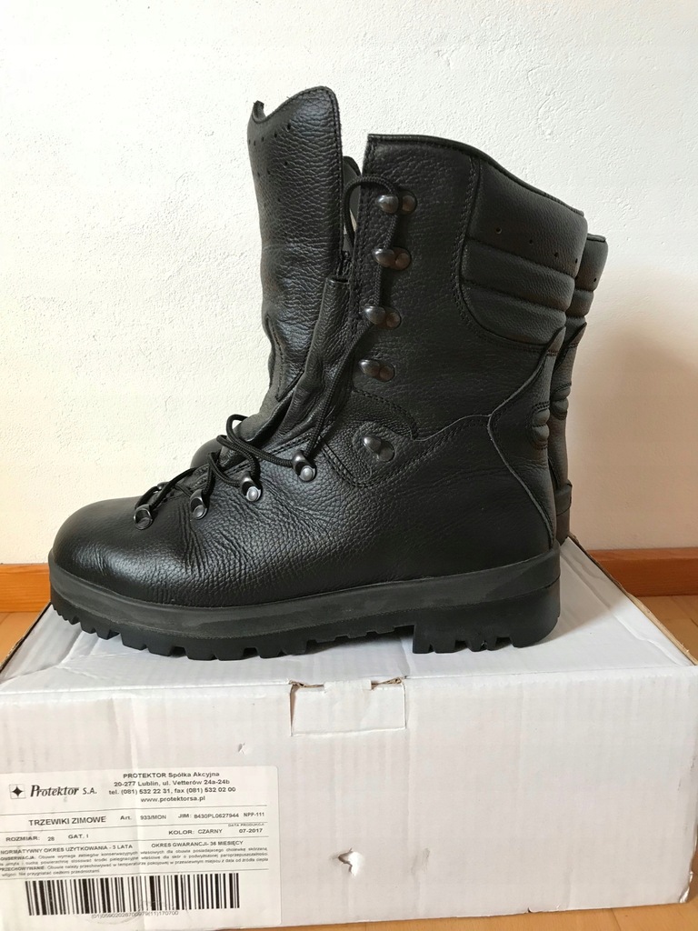 Buty wojskowe zimowe 933/MON, 28 cm, stan idealny