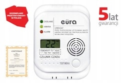 Czujnik czadu Eura CD-65A4 LCD bateryjny termometr