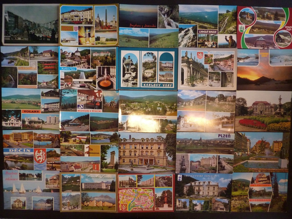 Czechosłowacja - 50 widokówek - pocztówki zestaw 3