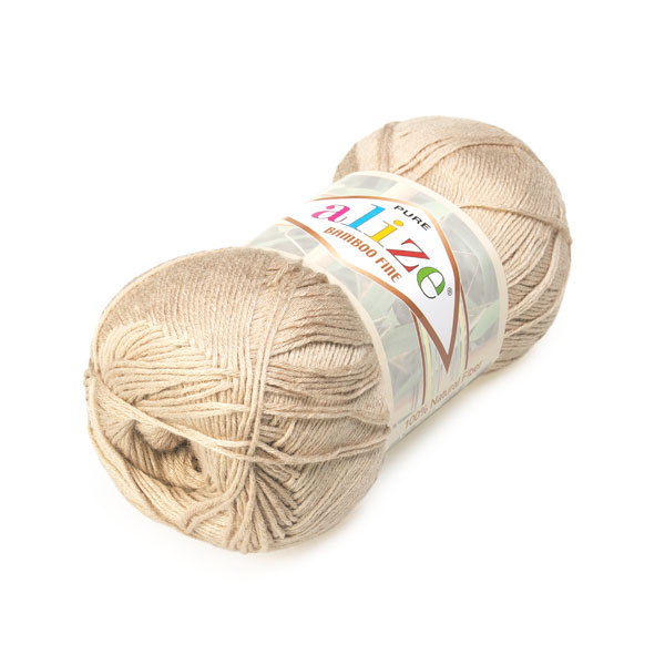 Włóczka Bamboo Fine Alize 100% Bambus 076 Beżowy