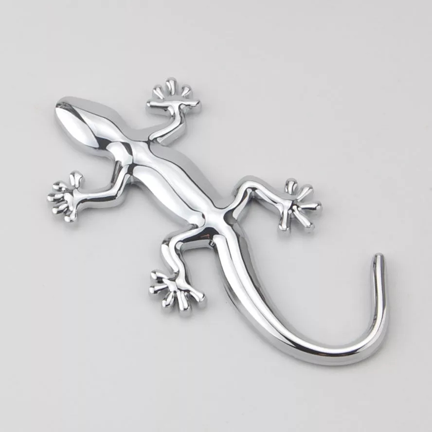EMBLEMAT AUDI QUATTRO GEKON JASZCZURKA CHROM 