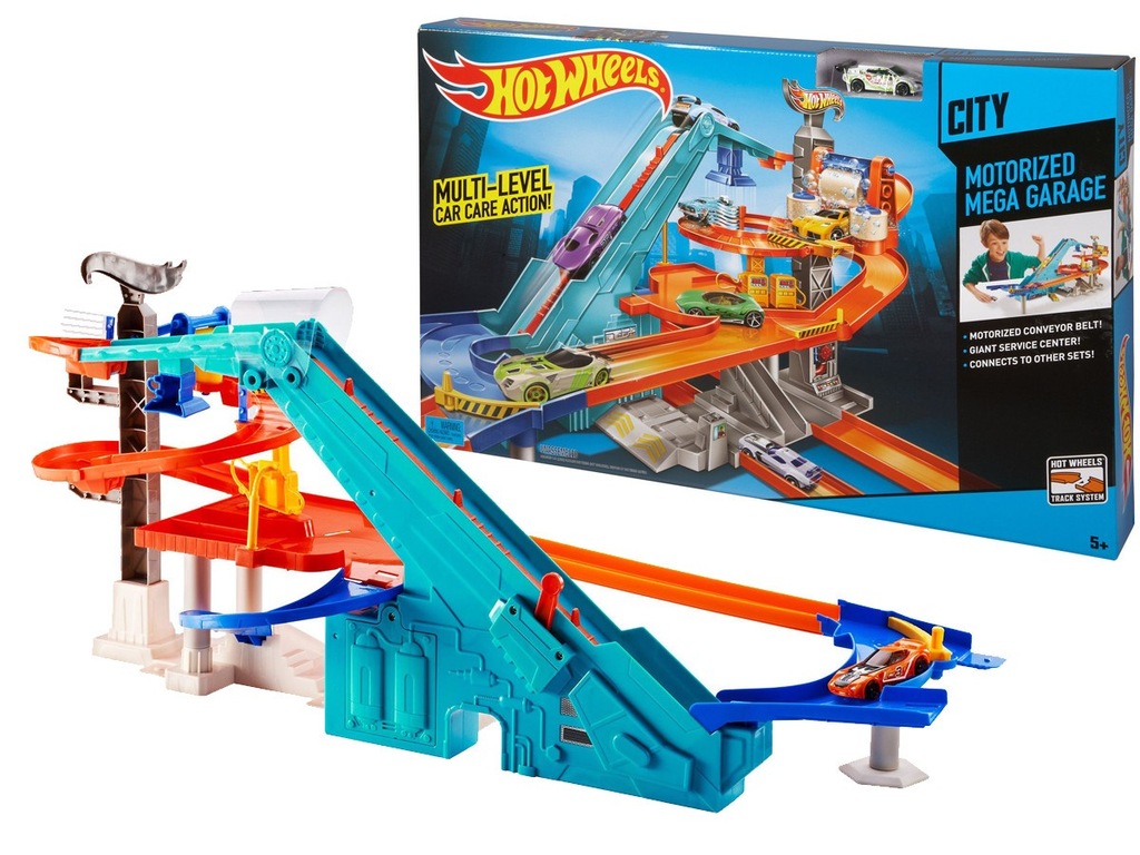 Mattel HOT WHEELS zestaw GARAŻ 3 POZIOMY+TOR