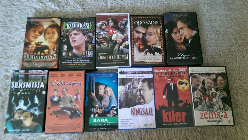 Kasety VHS Polskie Kiler Seksmisja Zemsta Kingsajz