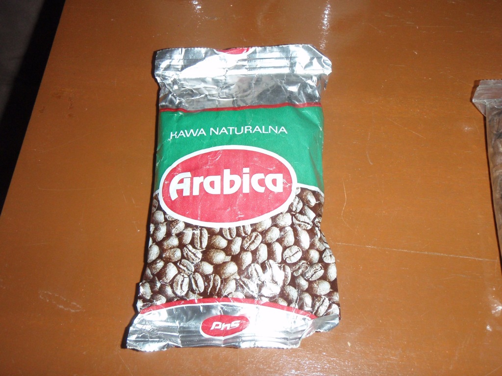 Kawa ziarnista Arabika 100g -pamiątka z czasów PRL