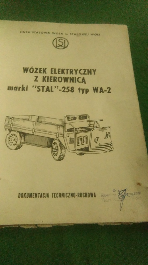 Wózek elektryczny z kierownicą marki Stal 258 WA-2