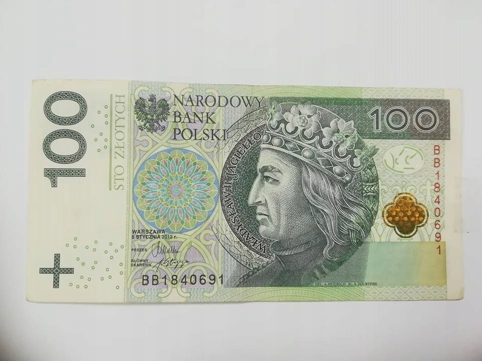 Banknoty 100zł seria BB